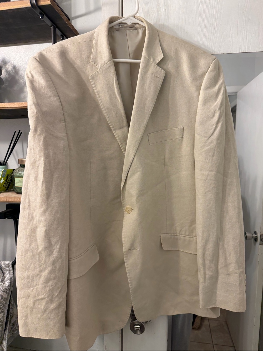 MICHAEL Michael Kors Cream Single-Breasted Blazer